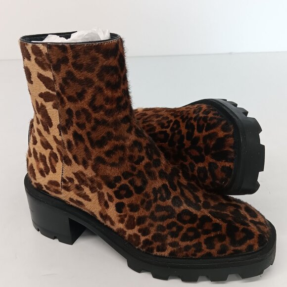 Jimmy Choo Women's Mava Leopard-Print Fur Ankle Boots - EU36/US6 - Picture 6 of 14